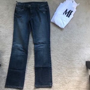 Armani Exchange distressed jeans